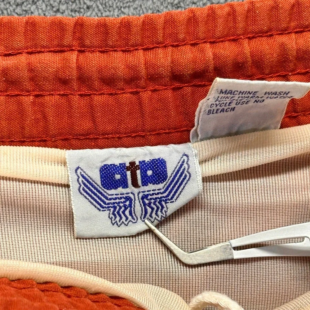 Vintage Sprinter Shorts Mens M atb Tan Orange Vintage 70s Gym Track Running